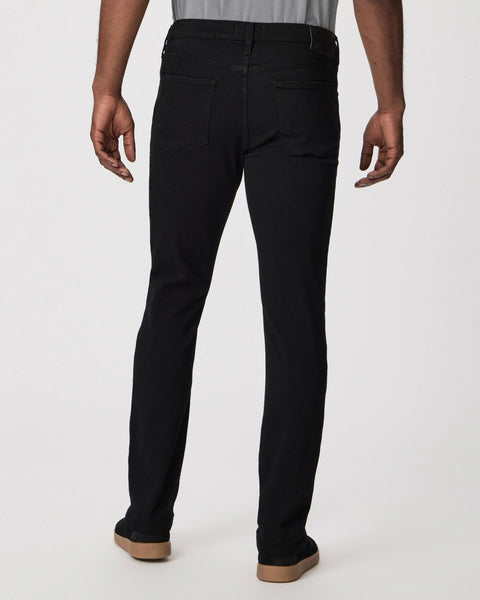 PAIGE Federal Black Shadow Slim Straight Jeans - Black