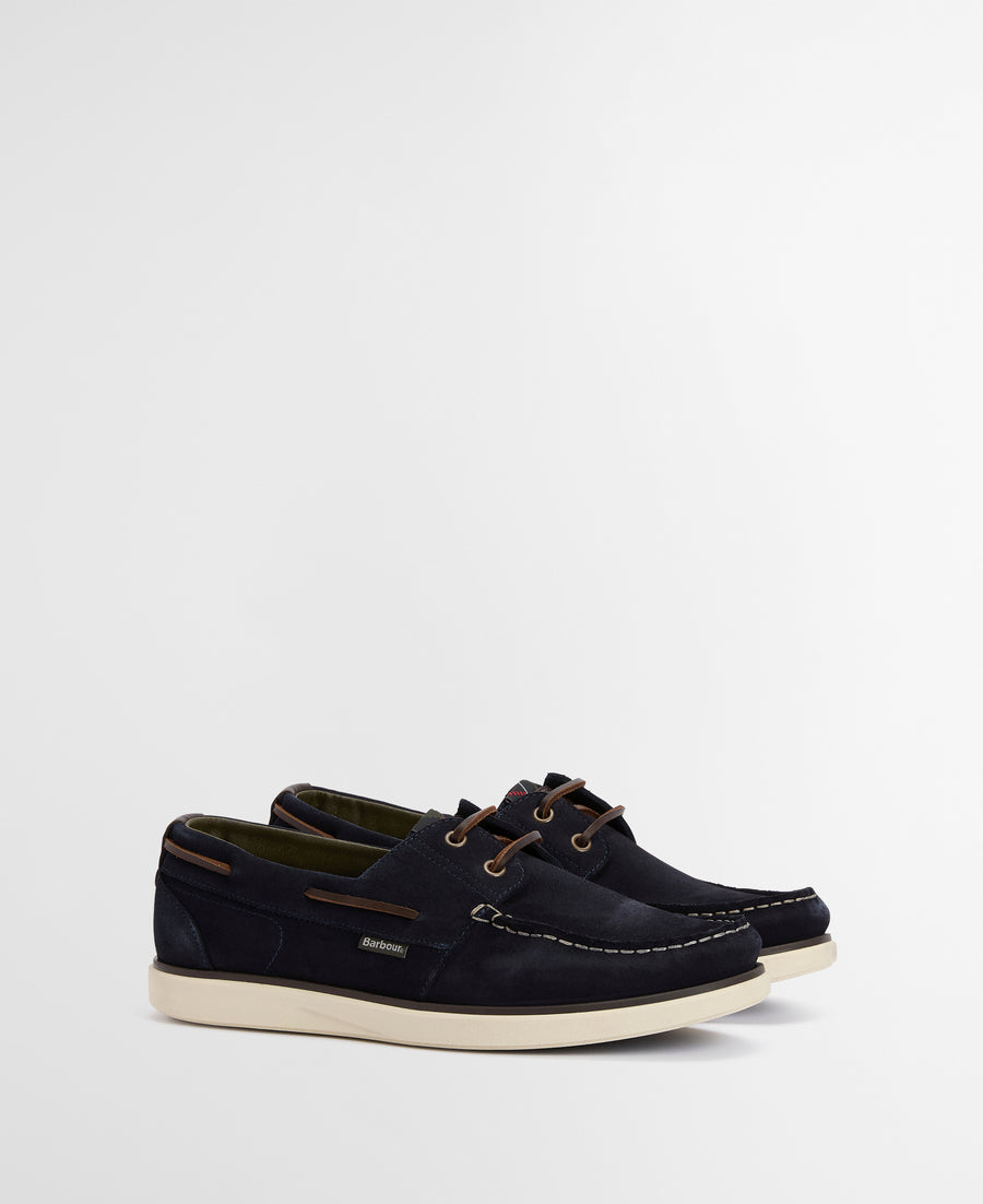 Barbour Rothley Boat Shoe - Navy Suede
