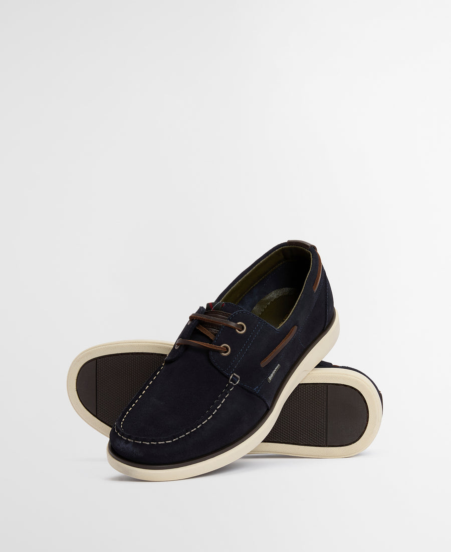 Barbour Rothley Boat Shoe - Navy Suede