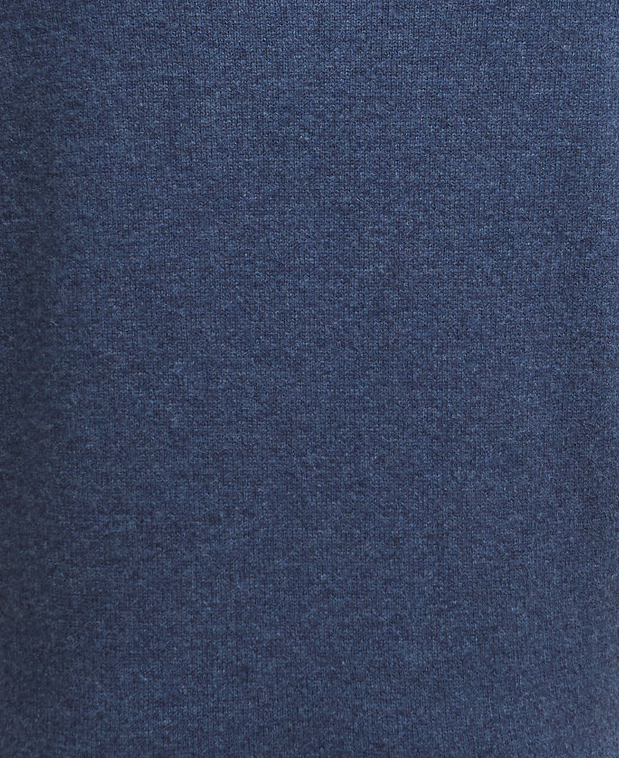 Barbour Essential Patch Half Zip Knitted Jumper - Indigo