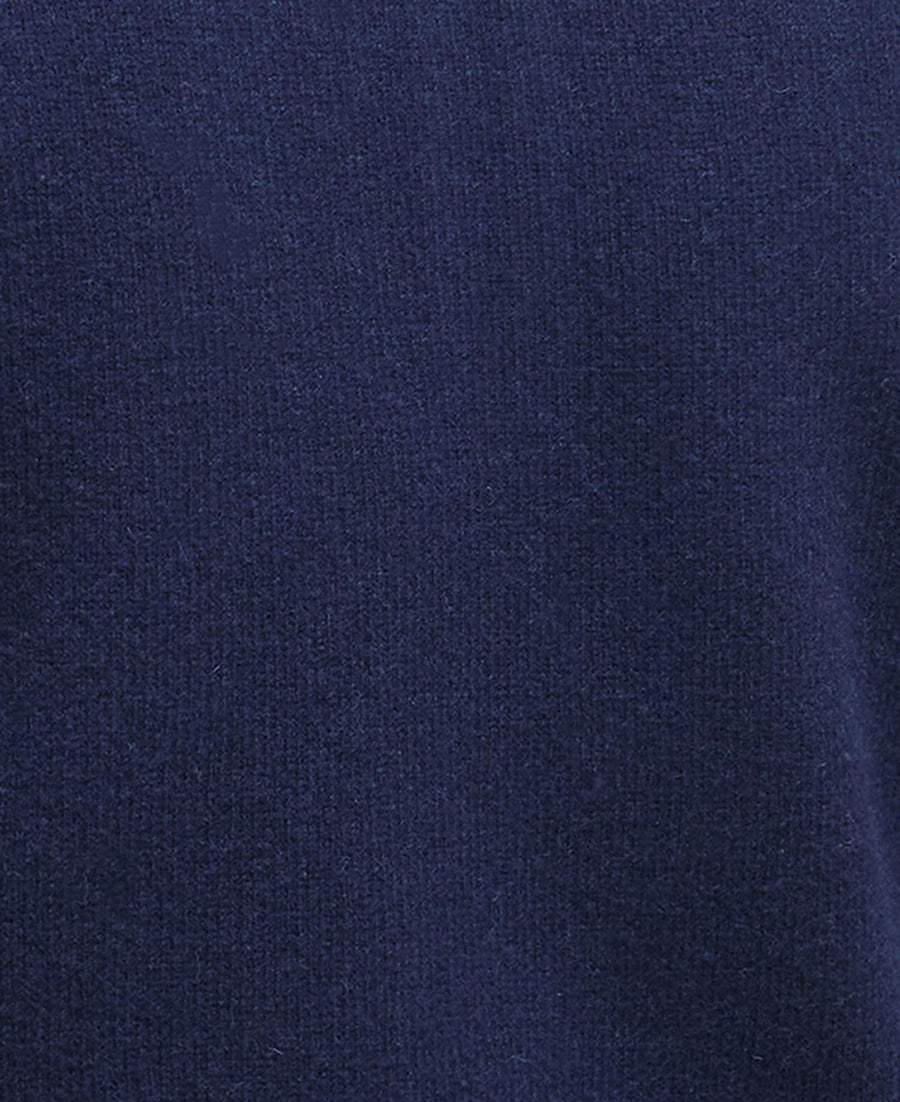 Barbour Grangetown Half Zip Knitted Jumper - Navy