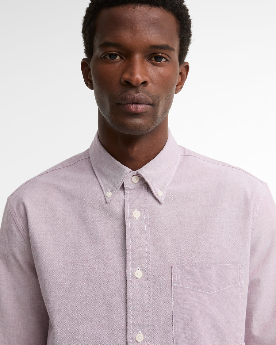 Barbour Oxford Authentic-Fit Long-Sleeved Shirt - Red
