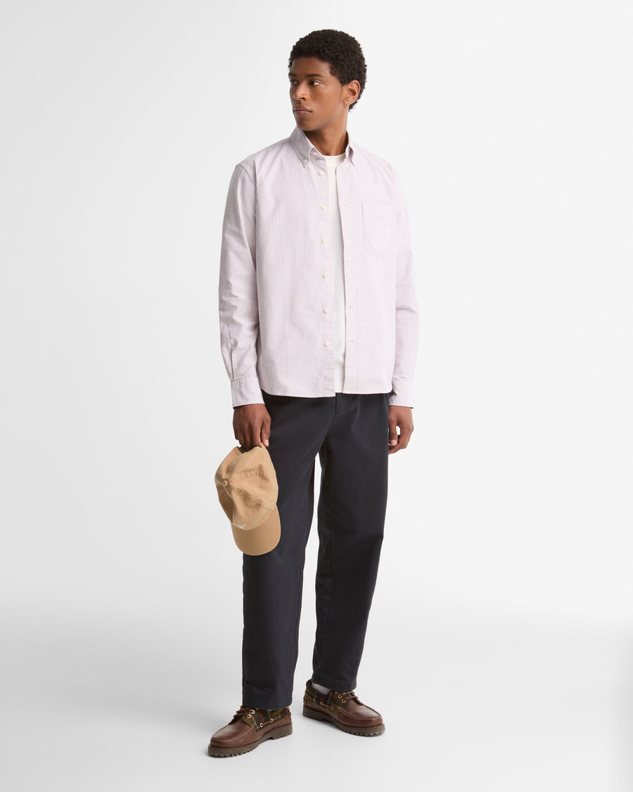 Barbour Striped Authentic-Fit Long-Sleeved Shirt - Red