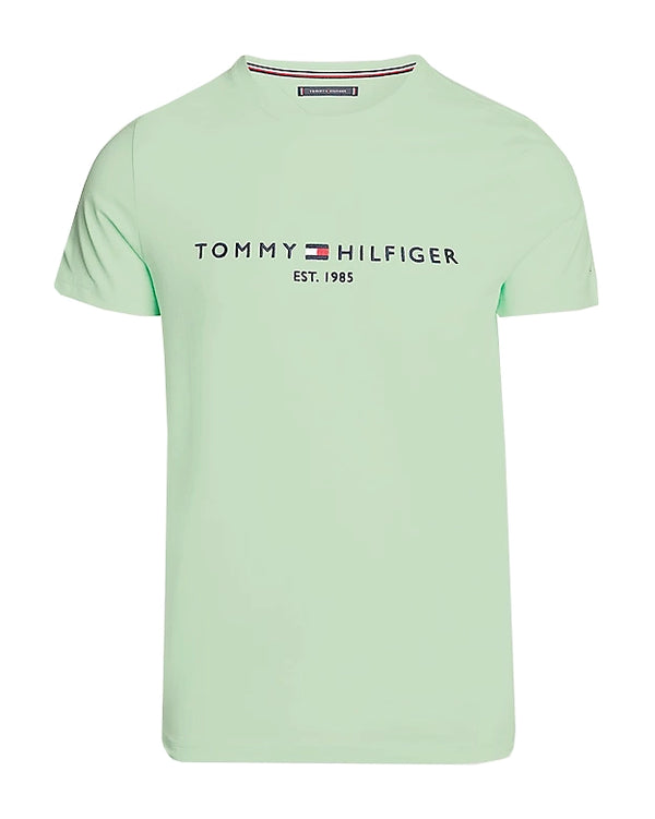 Tommy Hilfiger Logo Embroidery Slim Fit T-Shirt - Green