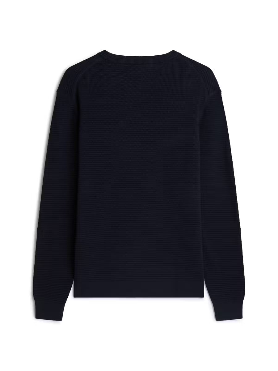 Tommy Hilfiger Seasonal Structure Crew-Neck Jumper – Navy