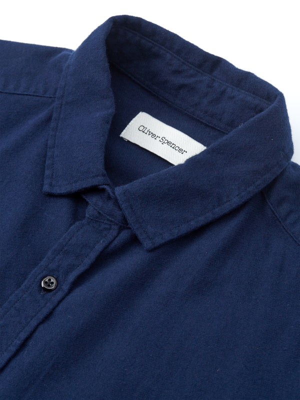 Oliver Spencer Clerkenwell Tab Shirt Marcia - Blue