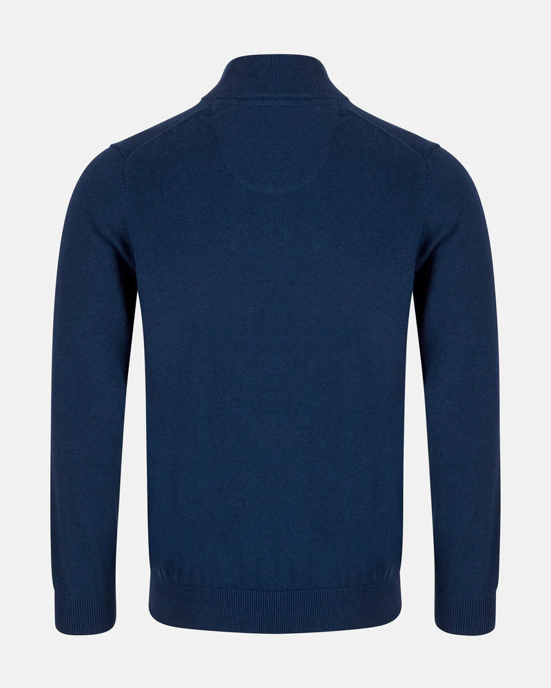 Andre Tory Quarter Zip Knit - INK