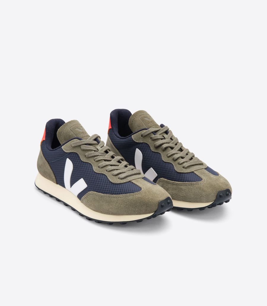 Veja Rio Branco Alveomesh - Navy / Green Trainers