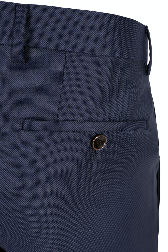 Roy Robson Regular Fit Reda Wool Suit Trousers - Blue