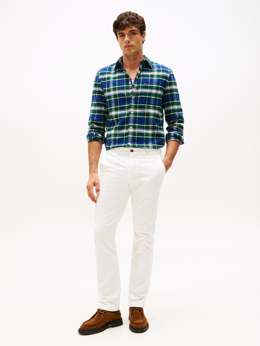 Tommy Hilfiger Hero Flannel Tartan Shirt – Green