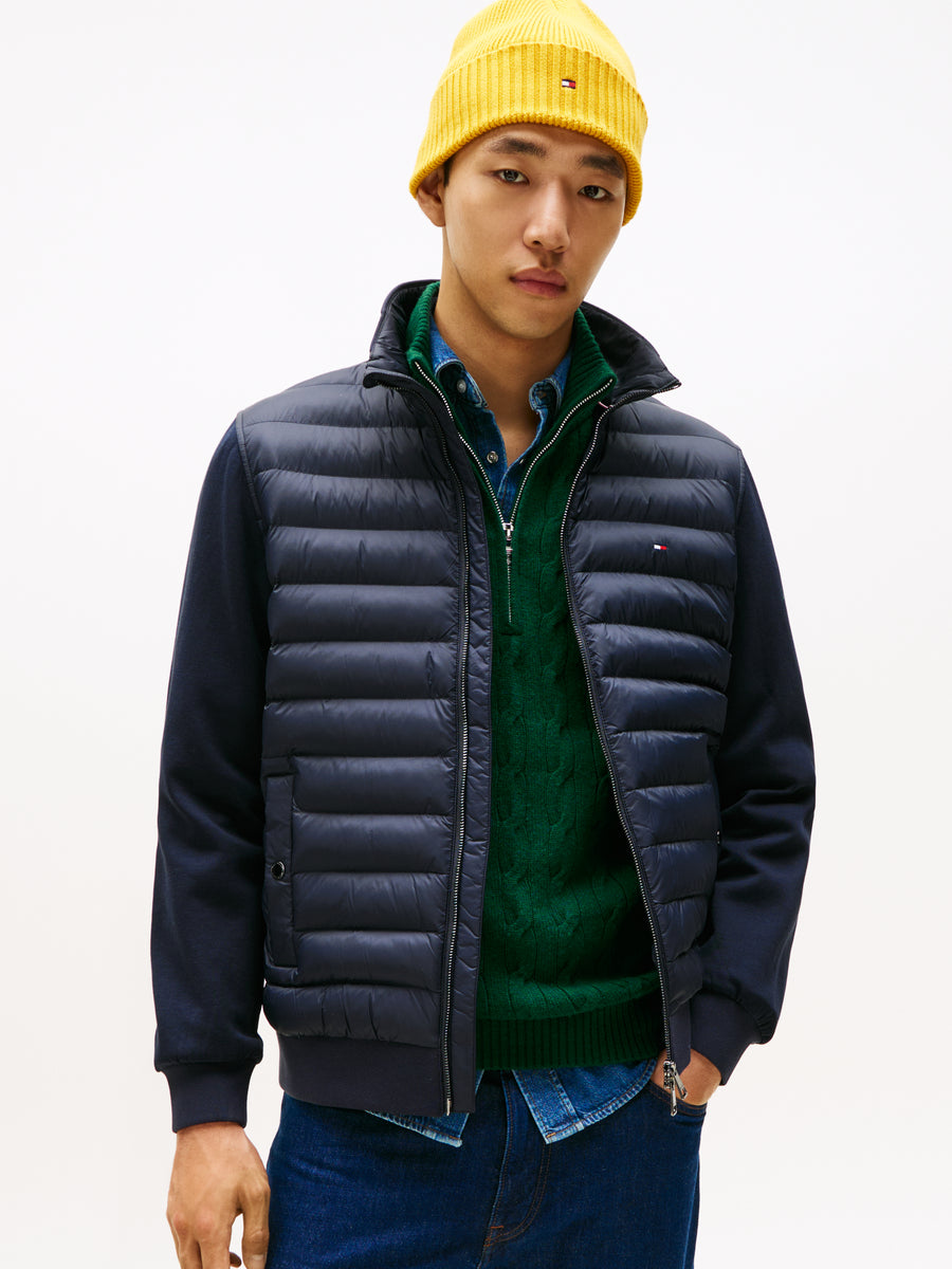 Tommy Hilfiger Mix Media Essential Zip Thru - Navy