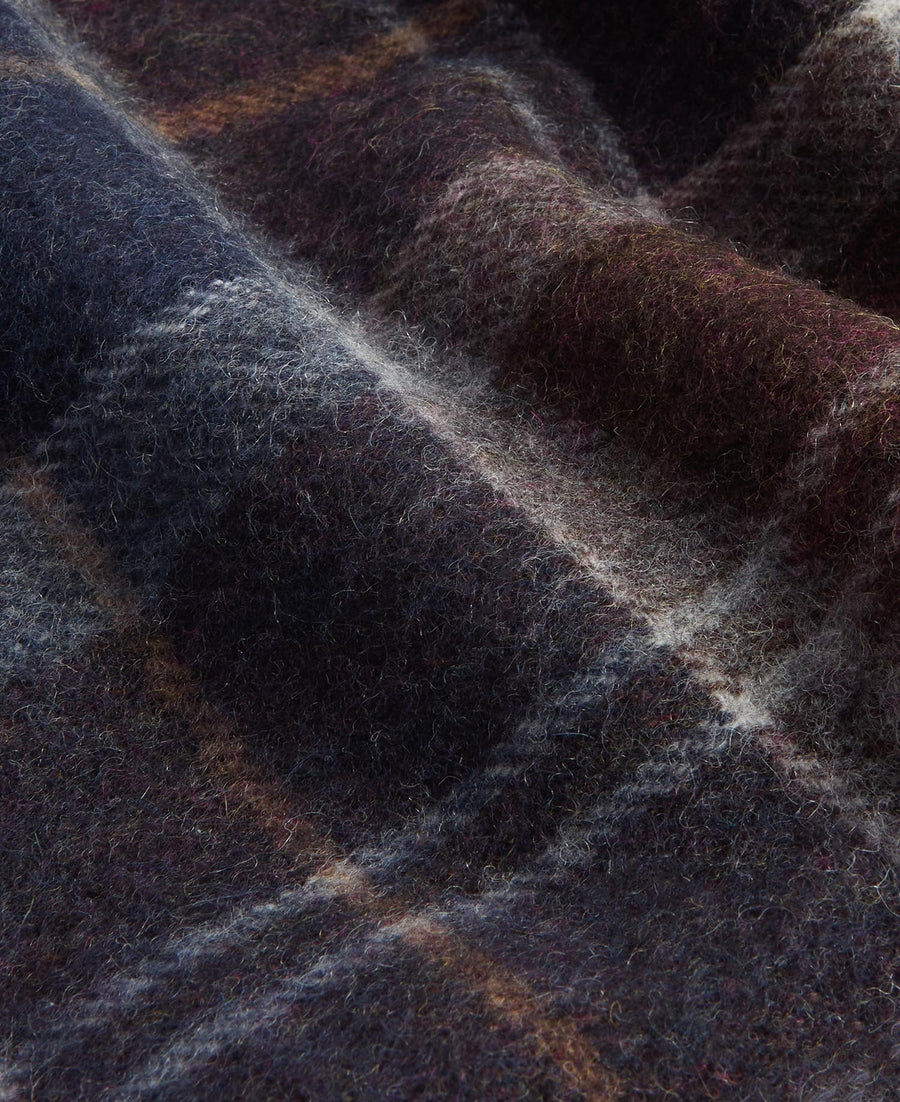 Barbour Brack Patchwork Tartan Scarf - Brown