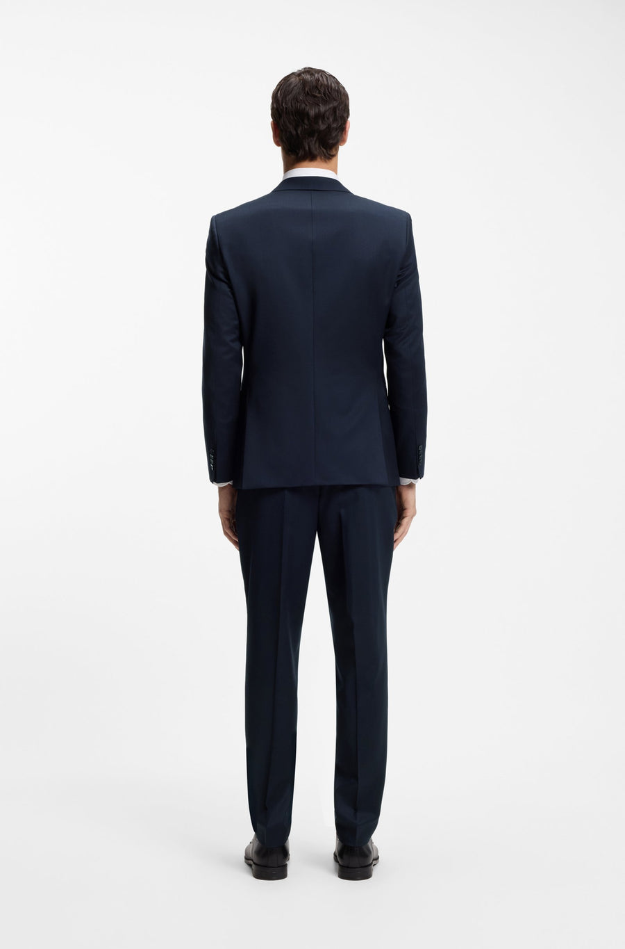 BOSS Slim Fit Virgin Wool Serge Suit Jacket – Blue
