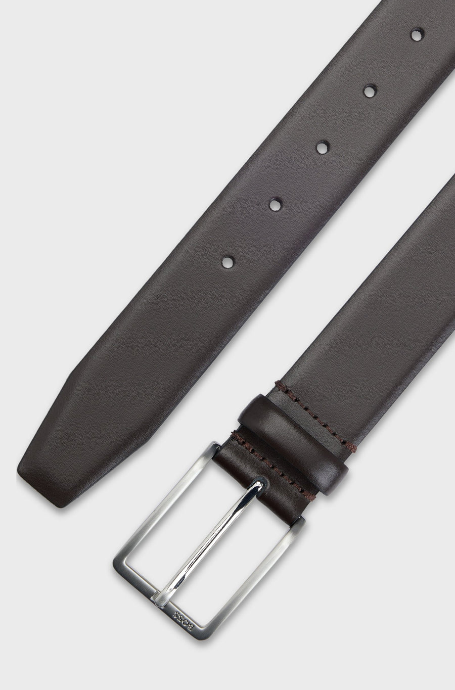 BOSS Erman Italian Leather 3.5cm Belt – Brown