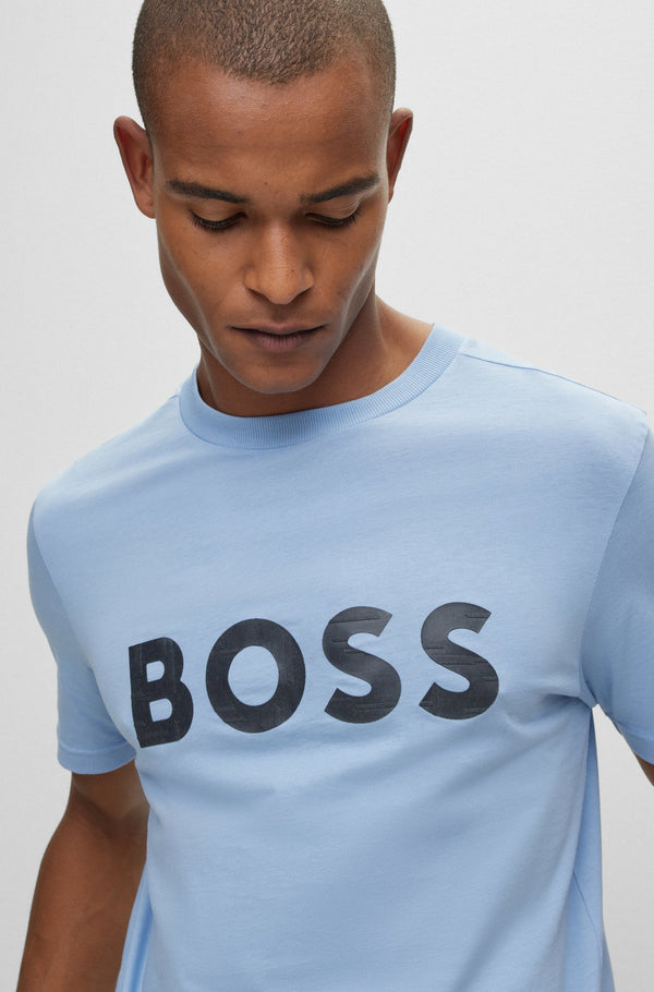 Hugo Boss Large Logo T-Shirt - Blue