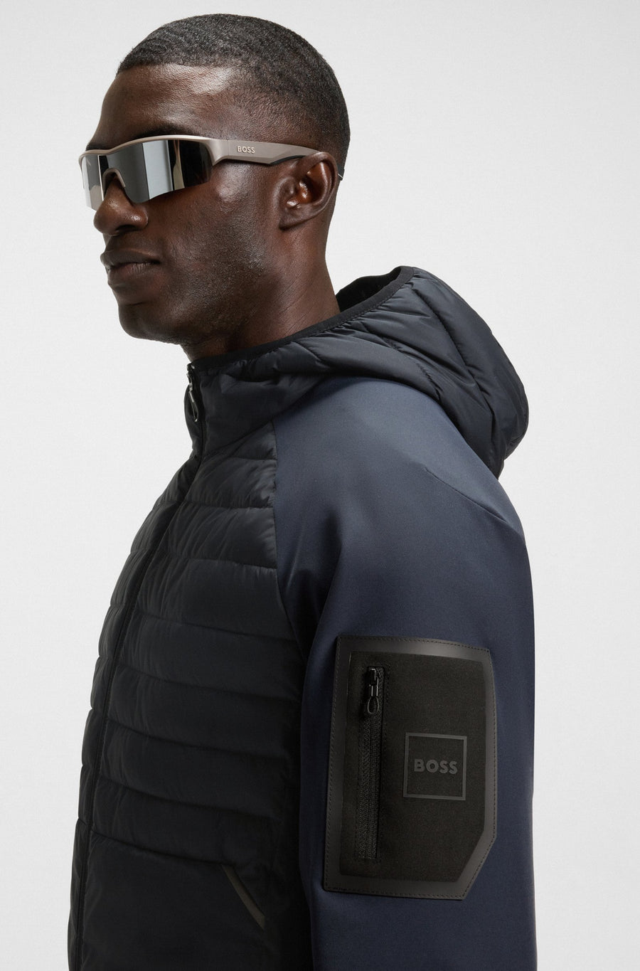BOSS Green Water-Repellent Jacket – Dark Navy