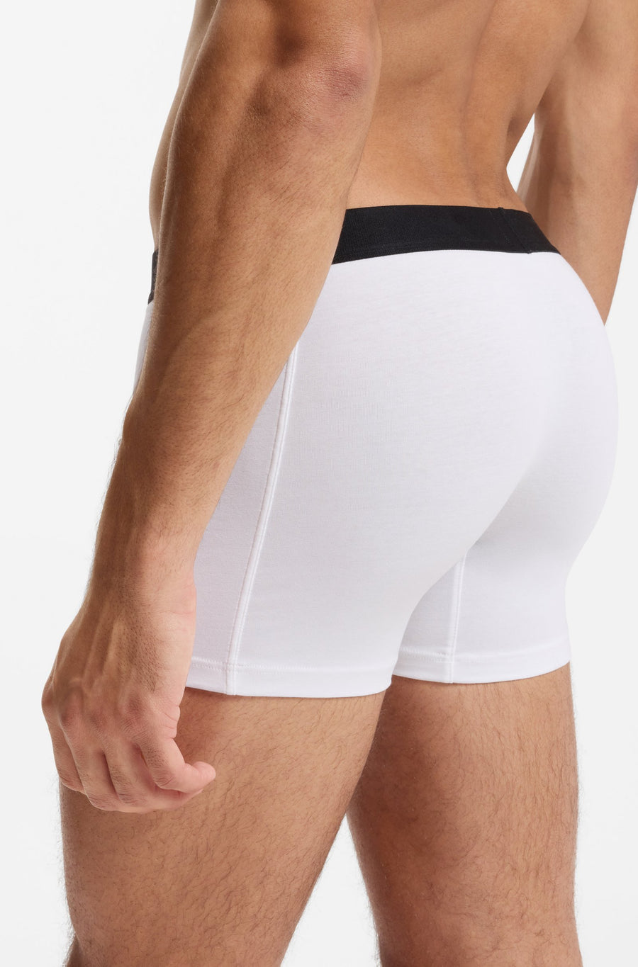 BOSS 3-Pack Stretch-Cotton Boxer Briefs – White