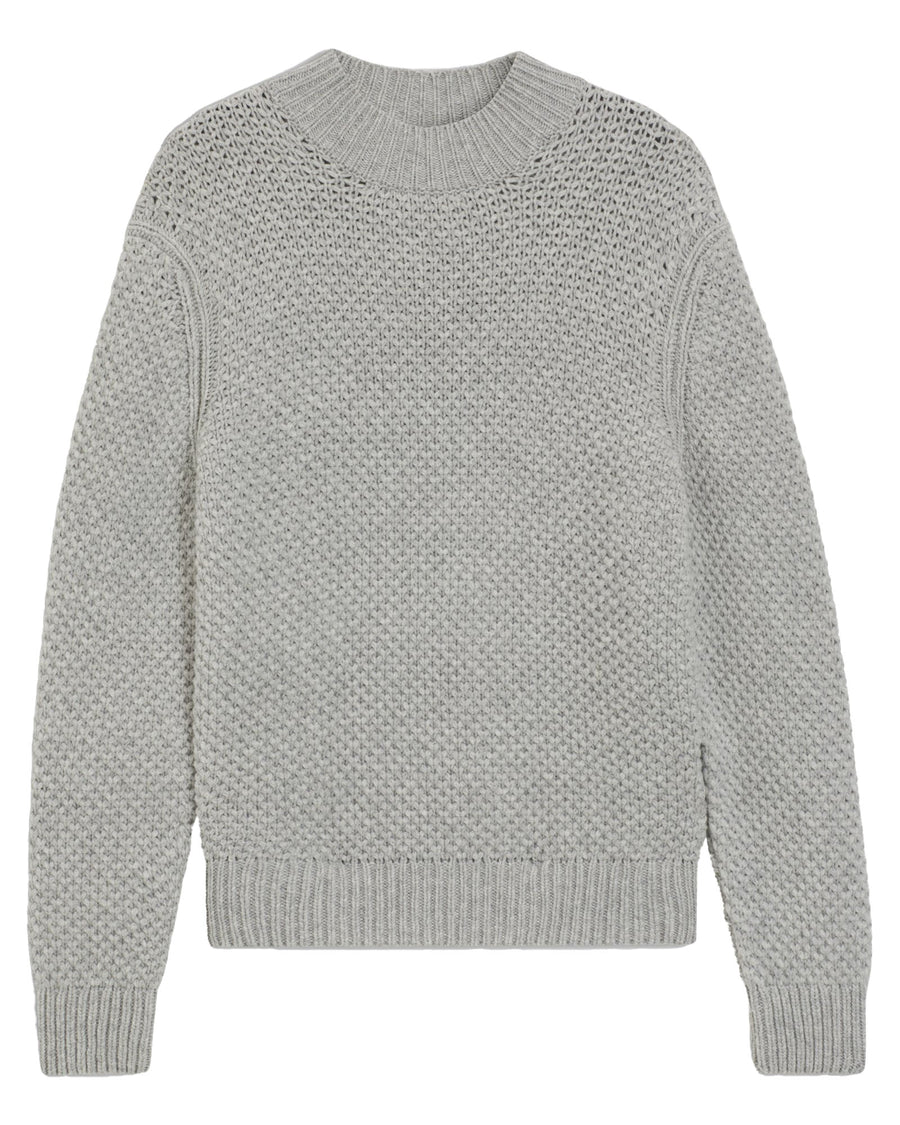 BOSS Structured Virgin Wool Sweater – Grey