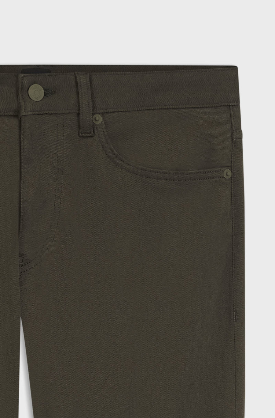 BOSS Delaware Slim Fit Twill Trousers – Green