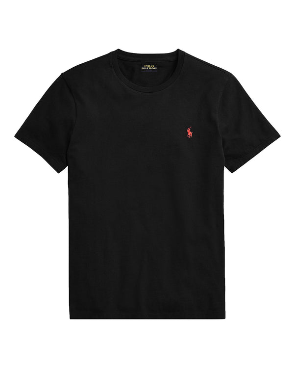 Polo Ralph Lauren Custom Slim Fit Jersey Crewneck T-Shirt - Black