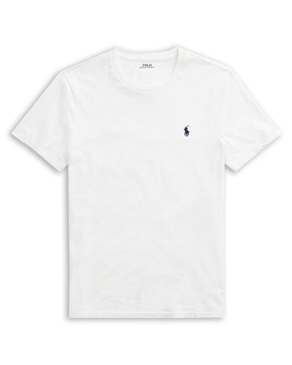 Polo Ralph Lauren Custom Slim Fit Jersey Crewneck T-Shirt - White