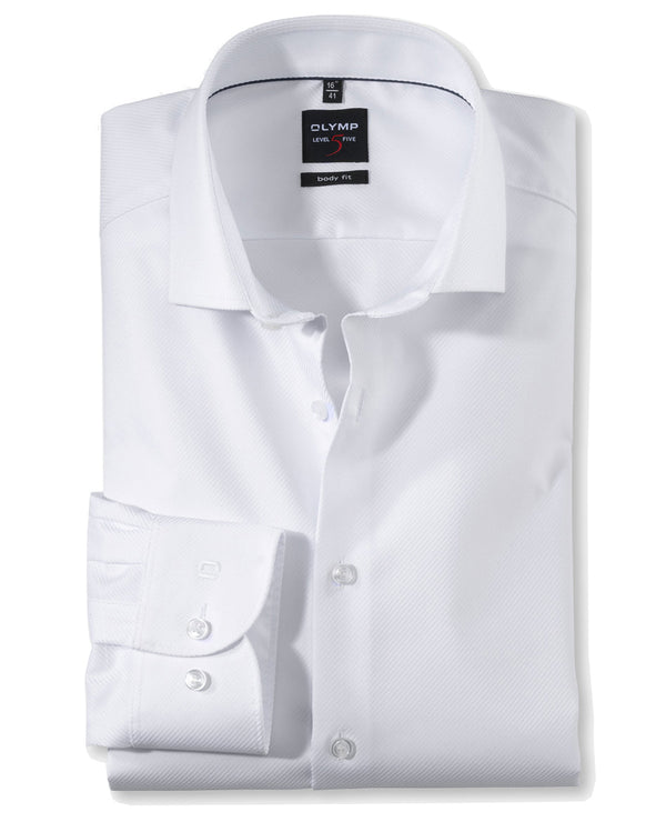 Olymp Body Fit Formal Shirt - White