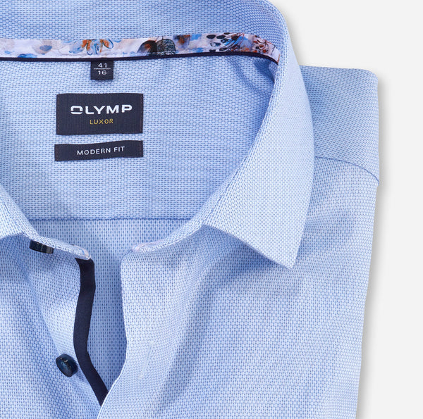 Olymp Luxor Modern Fit Shirt - Blue (Organic)