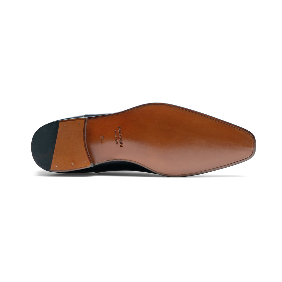 Magnanni Corey Cap-Toe Leather Shoe - Black