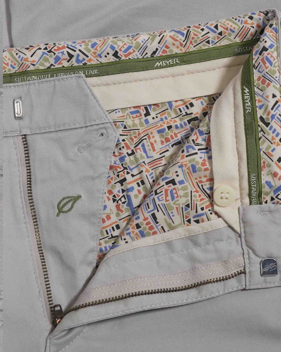 Meyer Rio Organic Cotton Chino Trousers 324130100005 – Grey