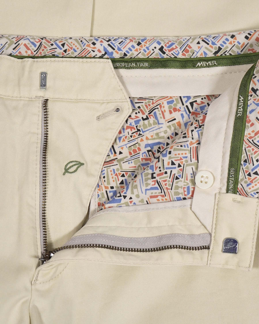 Meyer Rio Organic Cotton Chino Trousers – Cream
