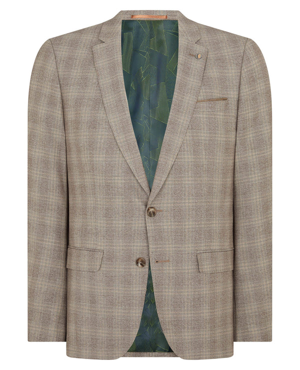 Remus Uomo Laurino 2 Piece Suit - Beige Check (Jacket & Trousers)