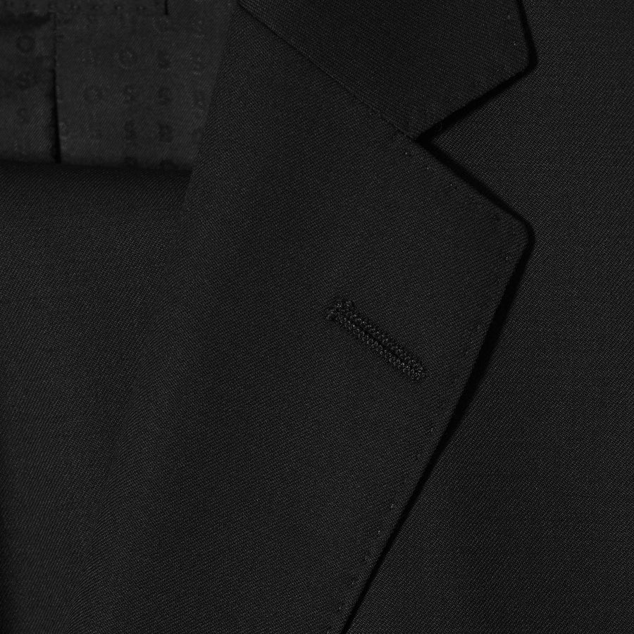 BOSS Slim Fit Virgin Wool Serge Suit Jacket – Black