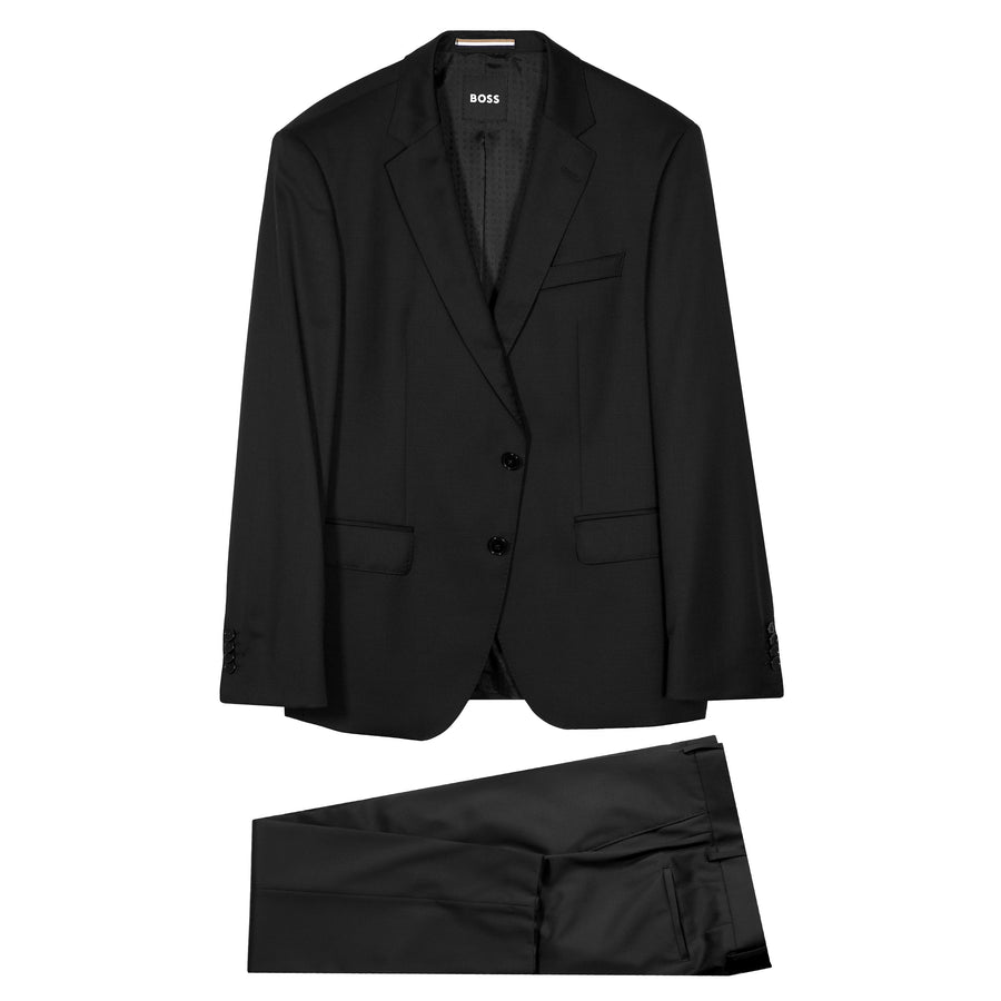 BOSS Slim Fit Virgin Wool Serge Suit Jacket – Black