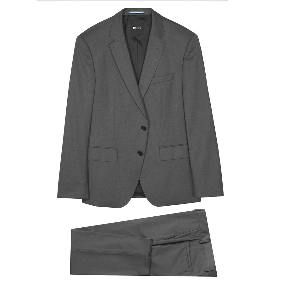 BOSS Slim Fit Virgin Wool Serge Suit Jacket – Grey