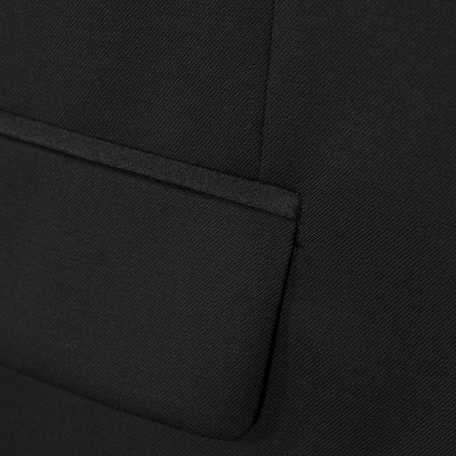 BOSS Slim Fit Virgin Wool Tuxedo Jacket – Black