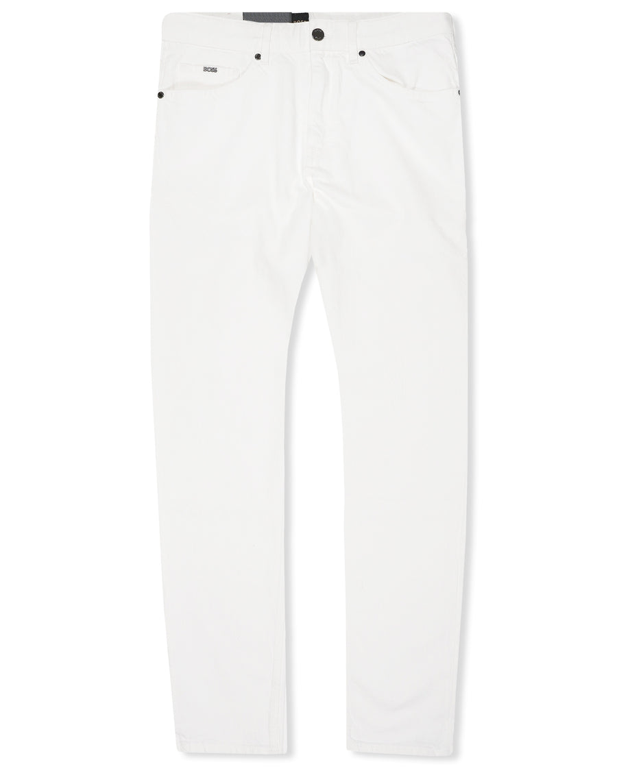 BOSS Taber Tapered Fit Jeans – White