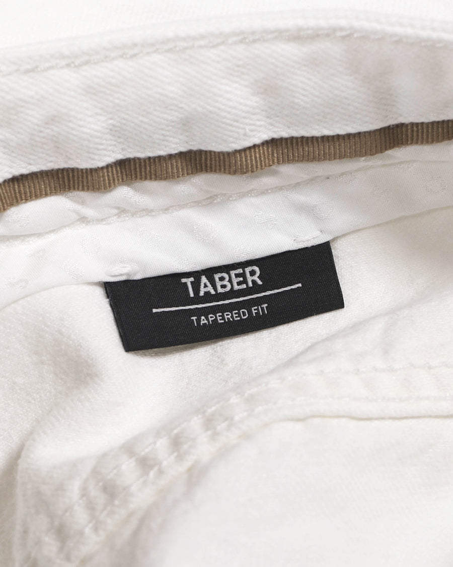 BOSS Taber Tapered Fit Jeans – White