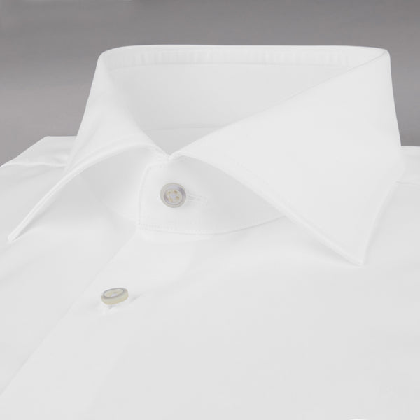 Stenströms Cotton Twofold Fitted Body Shirt - White