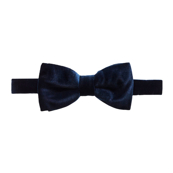 Eton Ready Tied Velvet Bow Tie – Navy