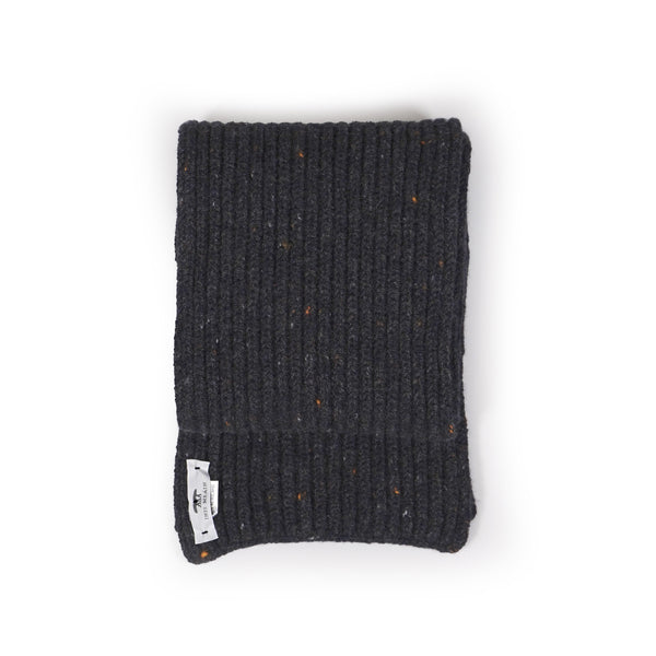 Inis Meáin Rib Knit Scarf - Charcoal