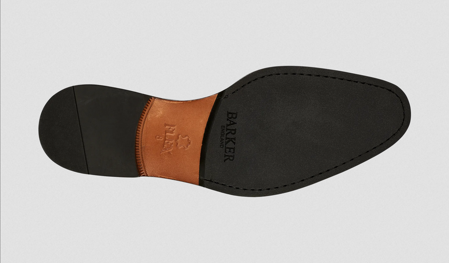 Barker Southwold Derby Shoe - Black Calf / Black Deerskin