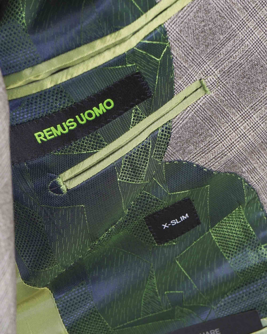 Remus Uomo Laurino 2 Piece Suit - Beige Check (Jacket & Trousers)