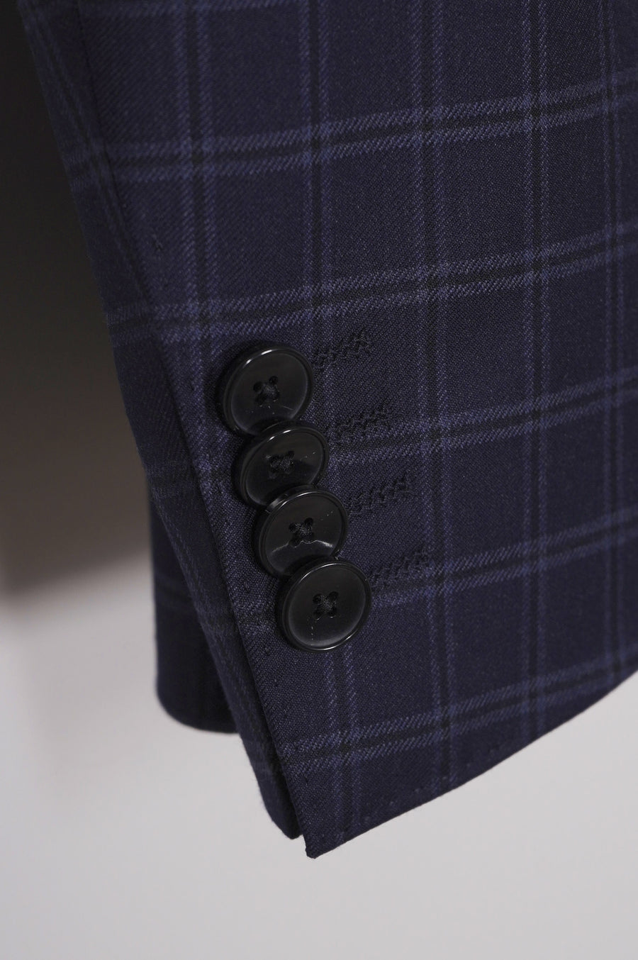 BOSS H-Huge 3-Piece Checked Suit – Blue