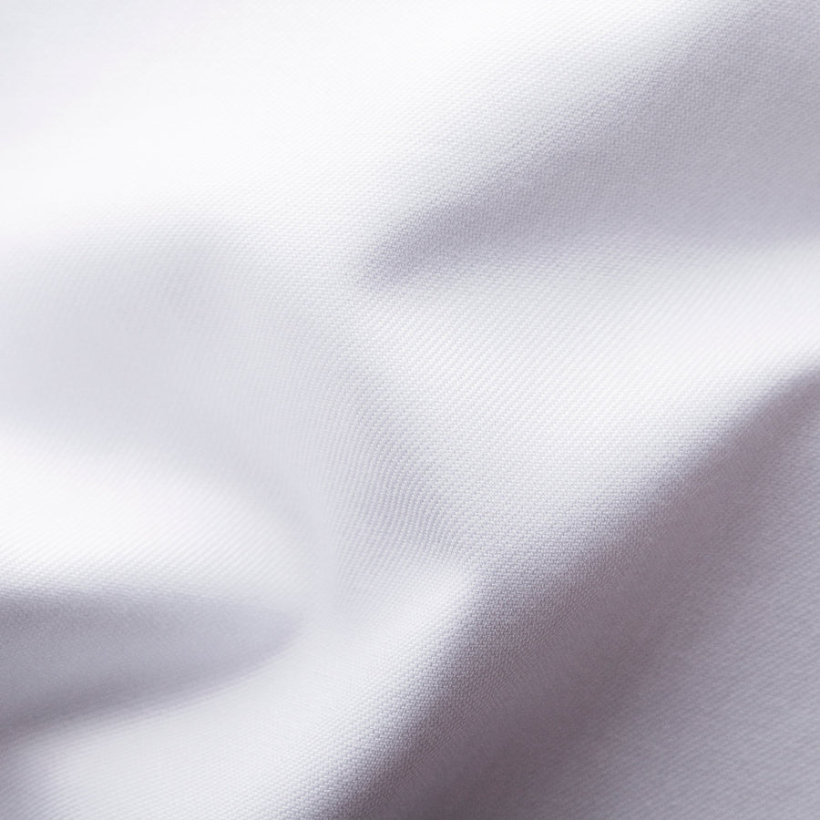 Eton Slim Fit Signature Twill Shirt – White (Navy Details)