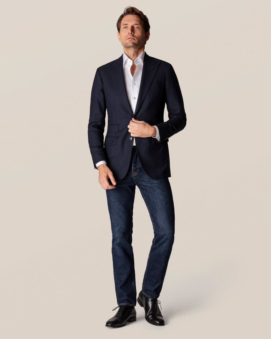Eton Contemporary Fit Signature Twill Shirt – White