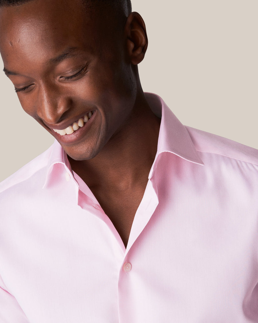 Eton Slim Fit Signature Twill Shirt – Pink
