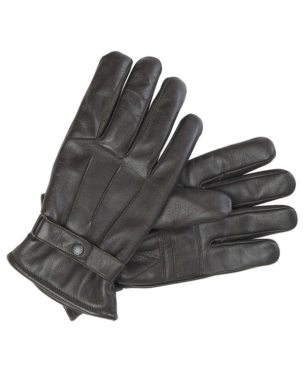 Barbour Burnished Leather Thinsulate Gloves - Brown