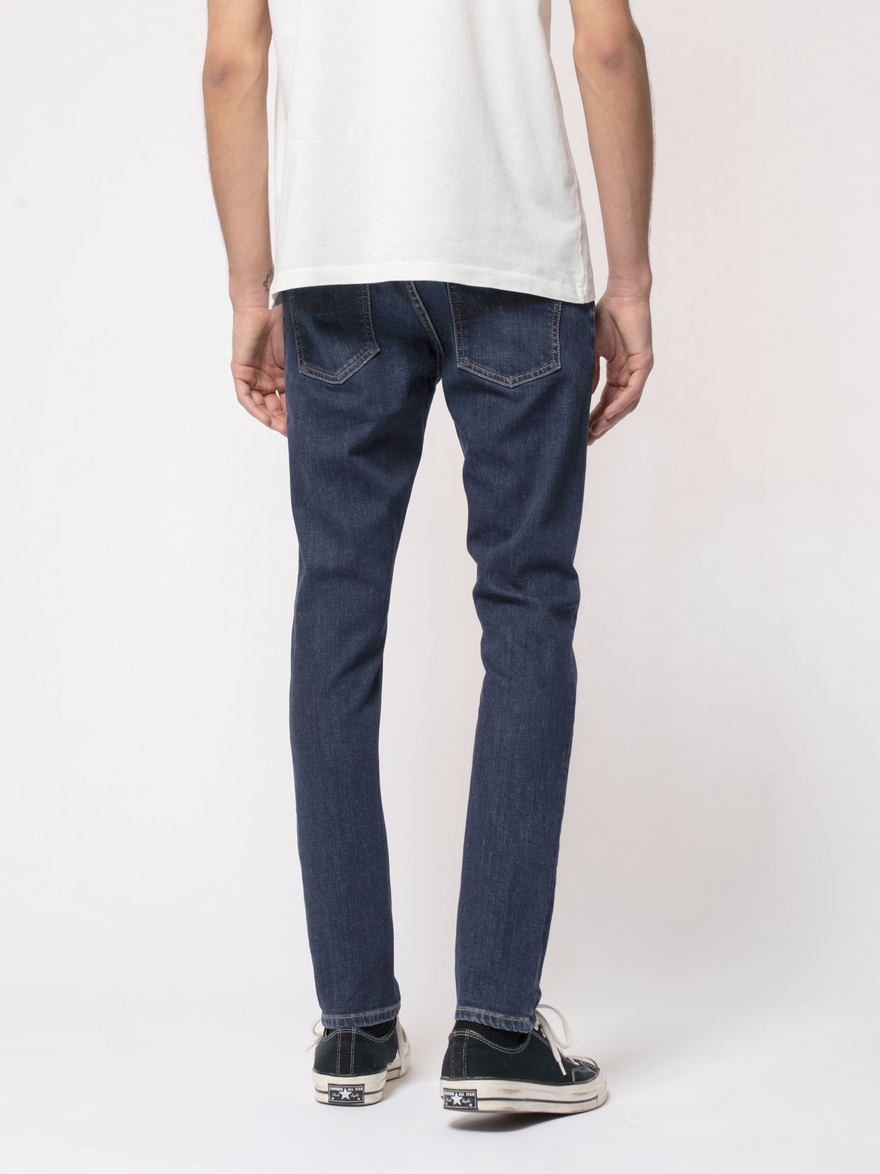 Nudie Jeans Tight Terry - Tight Fit Organic Jeans - Dark Steel Blue