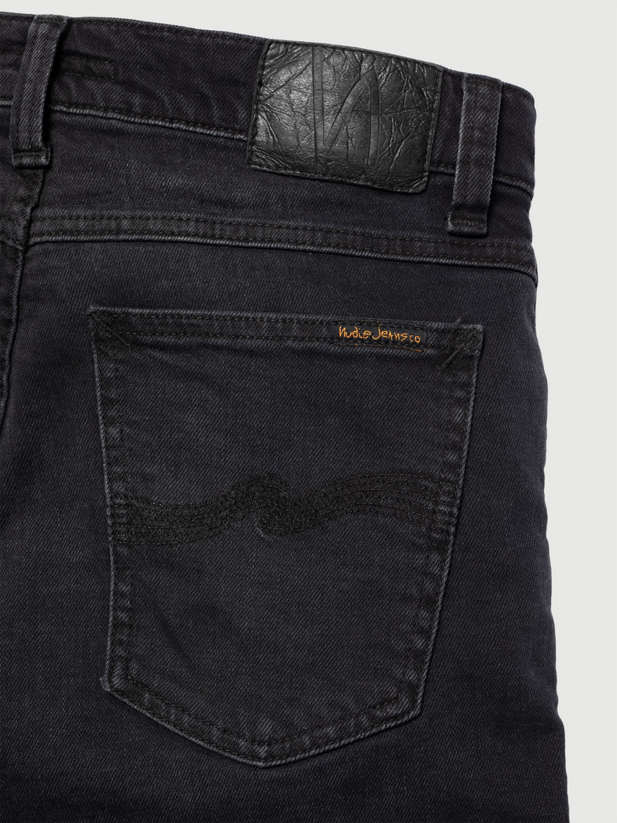 Nudie Jeans Tight Terry - Tight Fit Organic Jeans - Soft Black