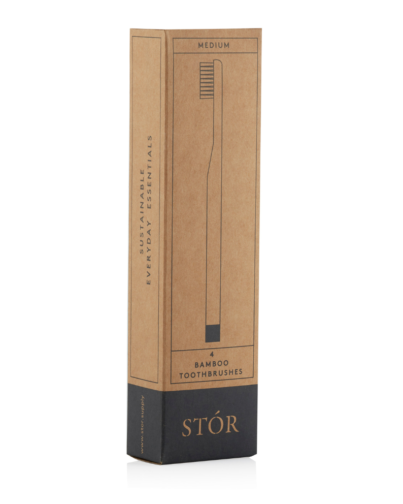 STÓR Bamboo Toothbrush 4-Pack
